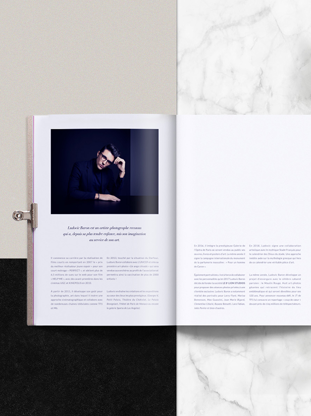 Minimalist Art Book Spread
